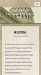 Mobile Screenshot of historyinyourownbackyard.com