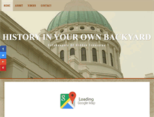 Tablet Screenshot of historyinyourownbackyard.com